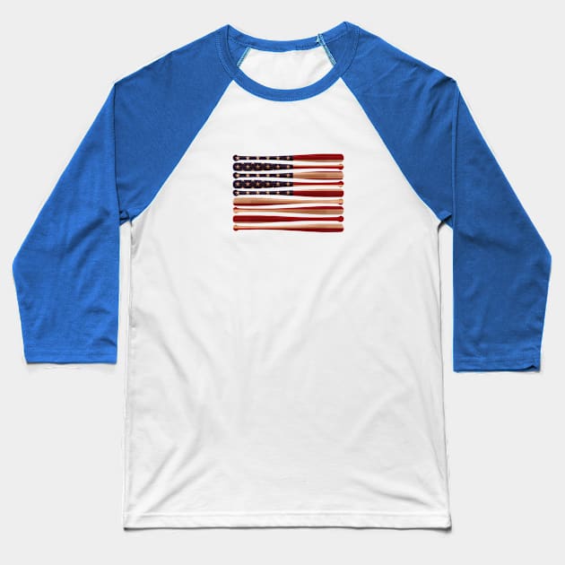 America's Past Baseball T-Shirt by scornely